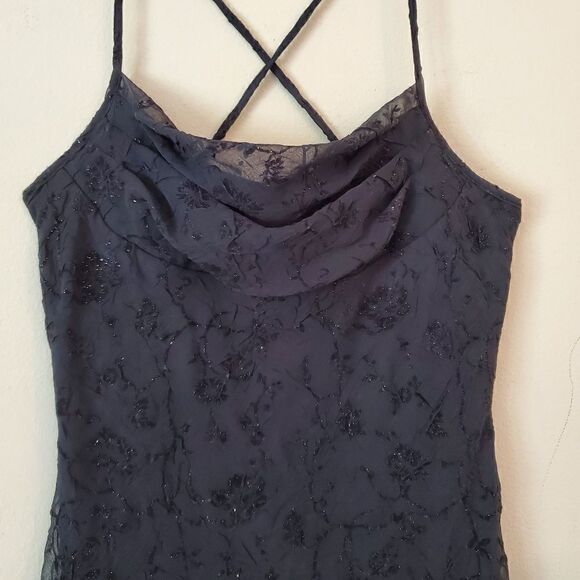 JONATHAN MARTIN Women's High Low Dress Size 13 Y2K Black Gothic Wimsigoth - Picture 9 of 11